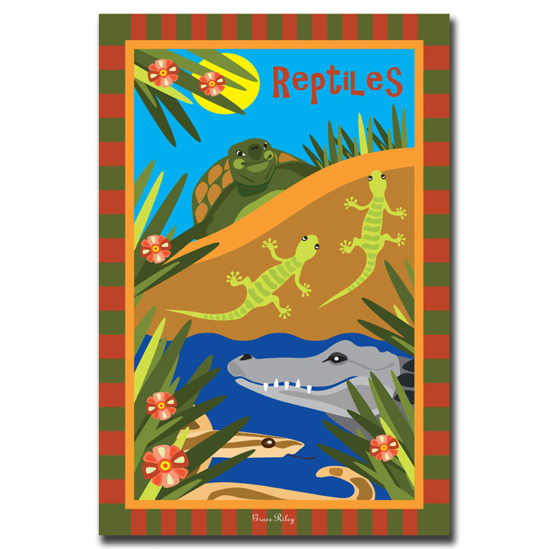 « reptiles », art sur toile