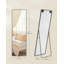 Full Length Mirror, 160 X 50 Cm, Rectangle Full Body Mirror With Stand, Frame Floor Mirror, Tempered Glass, For Bedroom, Living Room, Cloakroom-1064117088