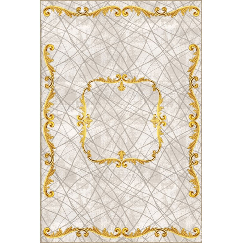 Tapis jaune à rayures, Tapis de couloir 2 pi 6 po x 6 pi 7 po inclus