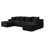 No Assembly Required U Shape Cloud Modular Sectional Sofas-259438631