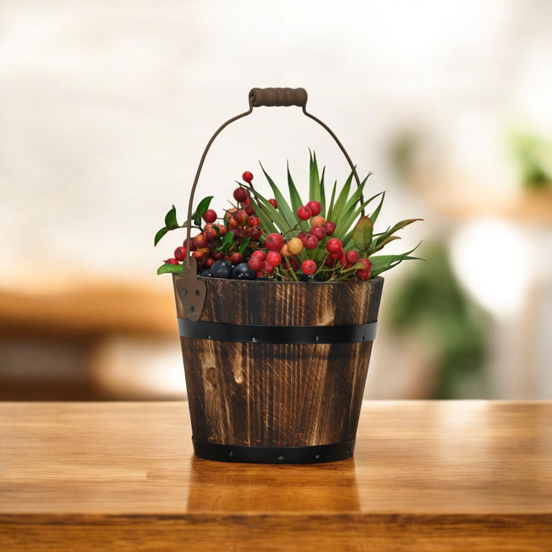 Cheungs Solid Wood Decorative Bin