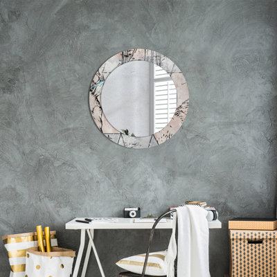 Huldar Glass Flat Wall Mirror