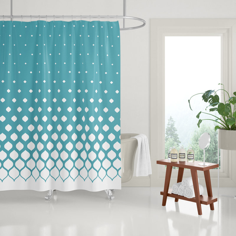 Rideau de douche Averill, Turquoise