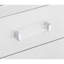Glamorous Nightstand For Bedroom With 2 Drawers And Acrylic Hardware Bearing Textural In White-338598639