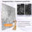 56-60 "W X 74" H Frameless Double Sliding Shower Door, 5/16 "(8Mm) Tempered Glass, Explosion Proof Film, Stainless Steel Handle, Square Tube Track, Matte Black-123424580