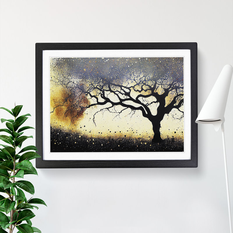 Delicious Oak Tree - Framed Print, Black, 46cm H x 64cm W x 2cm D