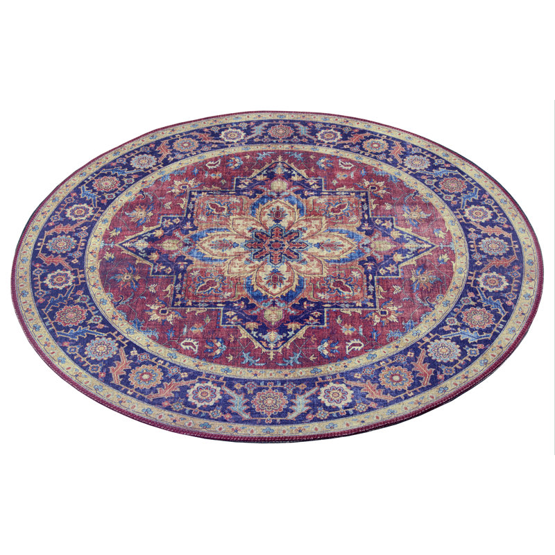 Anthea Tufted Plum Red Rug