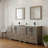  84" Double Bathroom Vanity Set with Mirror-106870356