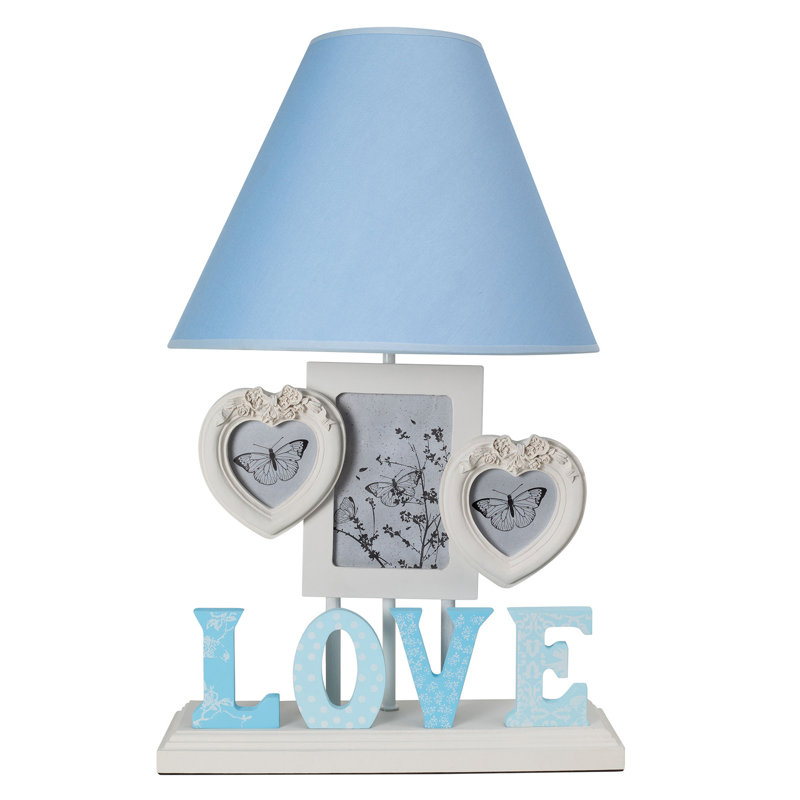 Lampe de table 20 po Rogerson, Bleu, Bleu