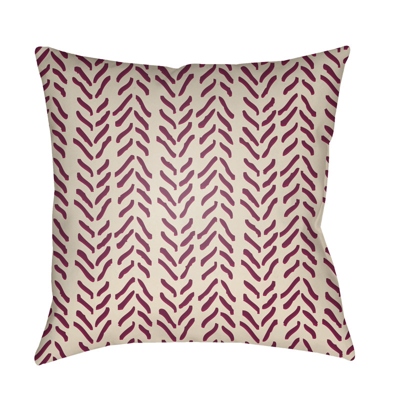 Textures Throw Pillow, Purple, 22" H x 22" W x 4.5" D