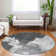 Machine Washable Indoor/Outdoor Christain ACN1334 Gray Rug