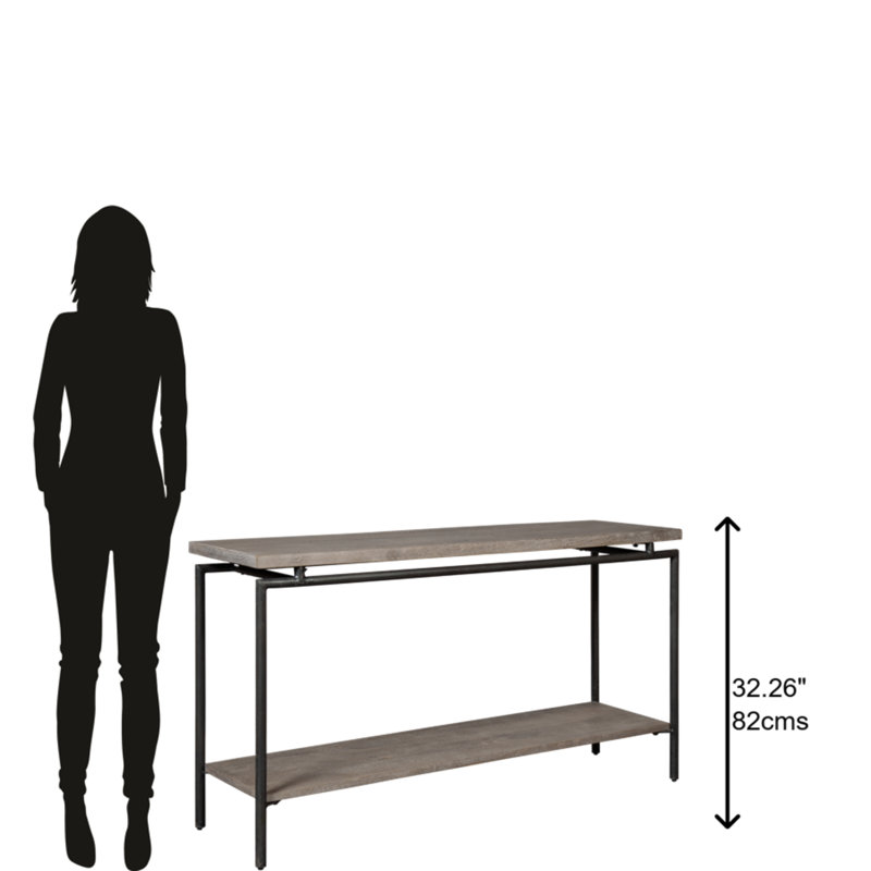 68.01'' Solid Wood Top Console Table