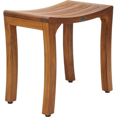 Patented 18" Asia Curve Teak Shower Bench
