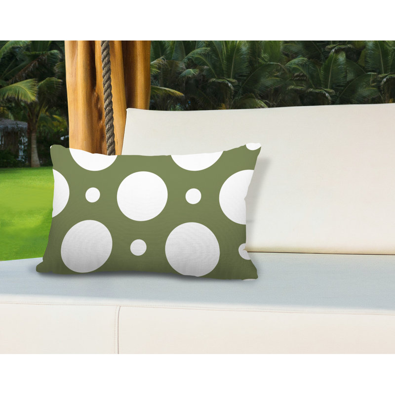 Housse et insert de coussin rectangulaire d'extérieur Fisk, Coriandre