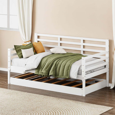 Lit de jour simple avec couchette et garde-corps