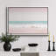 Plage côtière, rose, bleu sarcelle, vagues de l'océan, nature, paysage, illustrations, moderne, rustique-101091226-101091231