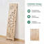 Paravent 6 panneaux pliant avec motif pivoine, finition bois clair-126480726-126480729