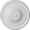 Maria 4.75 in. H x 4.75 in. W x 1.25 in. D Urethane Rosette Applique