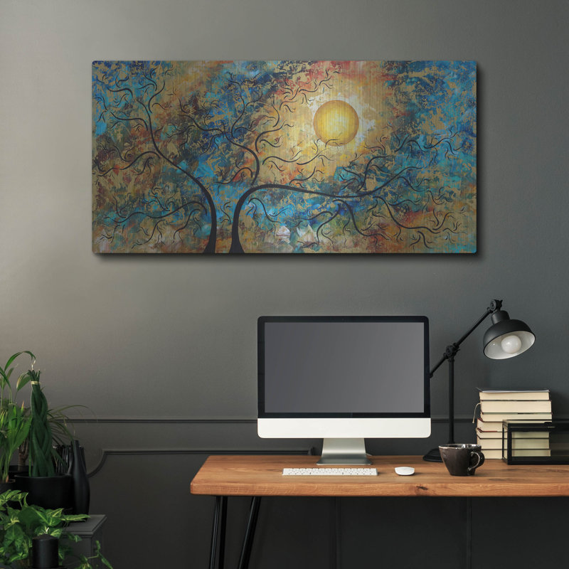 «Latitude Breathtake» par Megan Duncanson, art mural en métal Lark Manor, H 24 po x l 48 po
