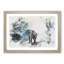 Elephant Roaming In A Green Forest - Picture Frame Painting-56874219-56874218