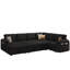 Canapé-lit modulaire, noir-379826991