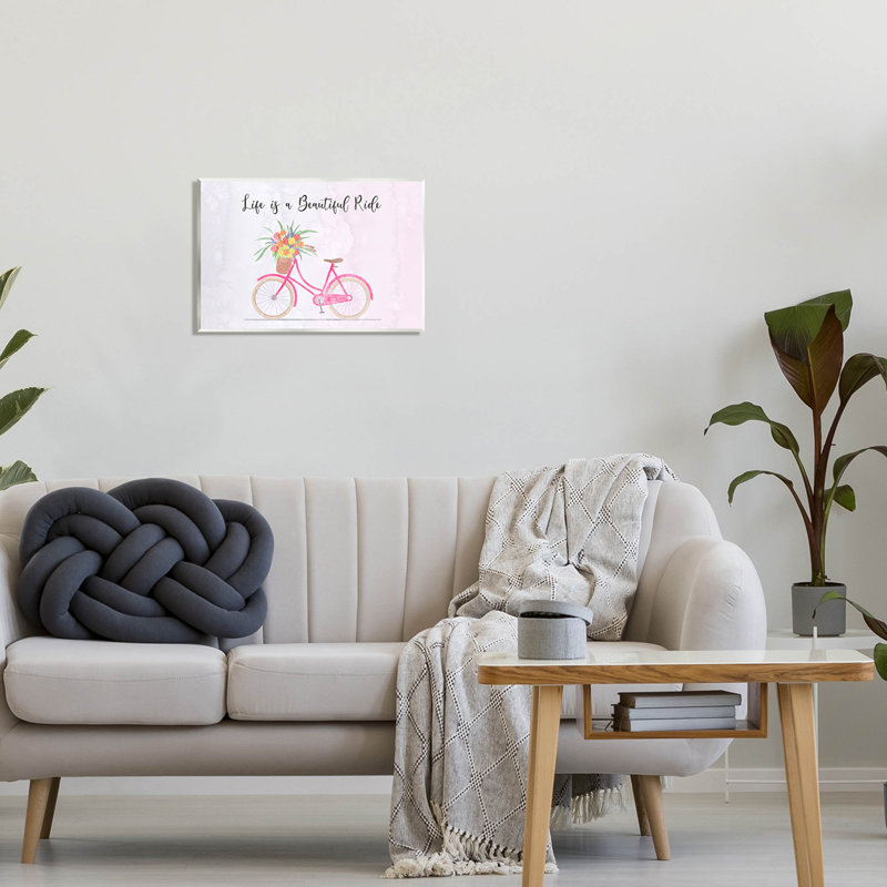 Life Is A Beautiful at-096, H 13 po x l 19 po x P 0,5 po, Plaque murale