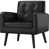 Black Faux Leather