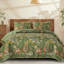 Ensemble de courtepointe 3 pièces Botanical Floral - couvre-lit toutes saisons en microfibre douce et légère-122517523-122517524