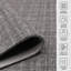 Tapis gris en laine tissé à la main Bakstran-847703628