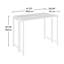 Table avec abattant, finition grise