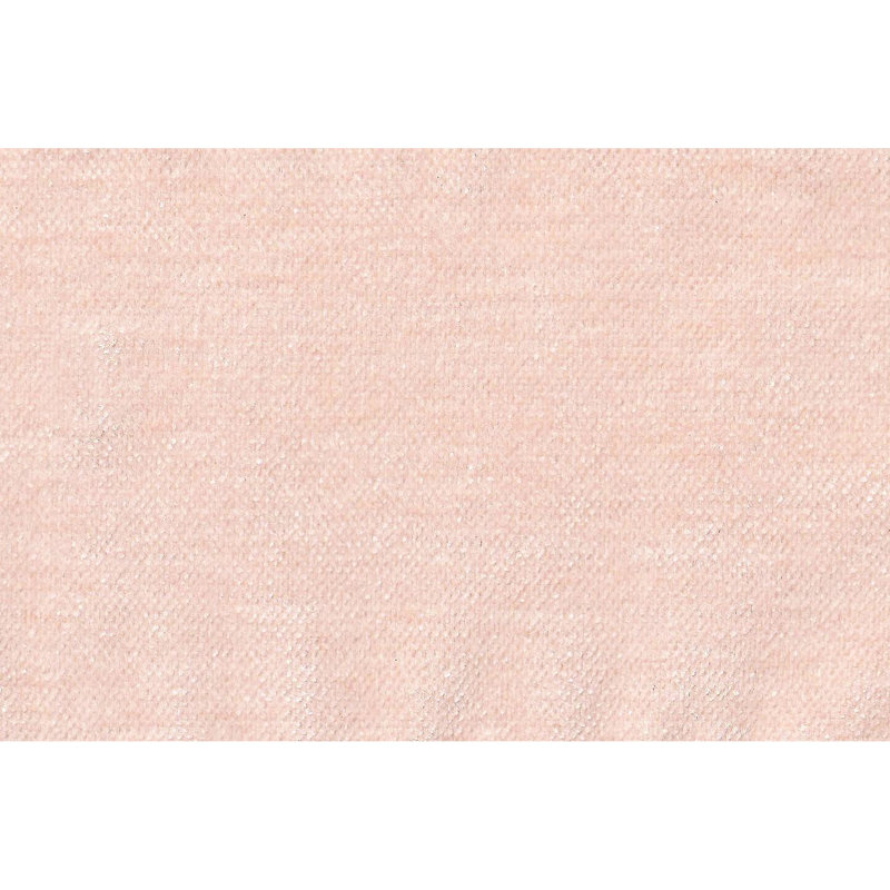 6Pcs Modular Couch , Blush Pink Fabric, Cushion Pillows & Contemporary Wood Legs, Pink Suede