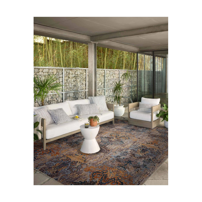 Tapis décoratif rétro multicolore à motifs foncés et multicolores lavable à la machine