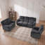 3 Piece Velvet Reclining Living Room Set-109969661