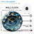 Ocean Wave Wall Clock Decorative Art Art - 12'' Modern Glass Wall Clock