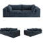 Canapé Cloud 39,8 po, tissu velours côtelé, sièges profonds, conception à deux couches, coussin amovible, sans assemblage-1670417764