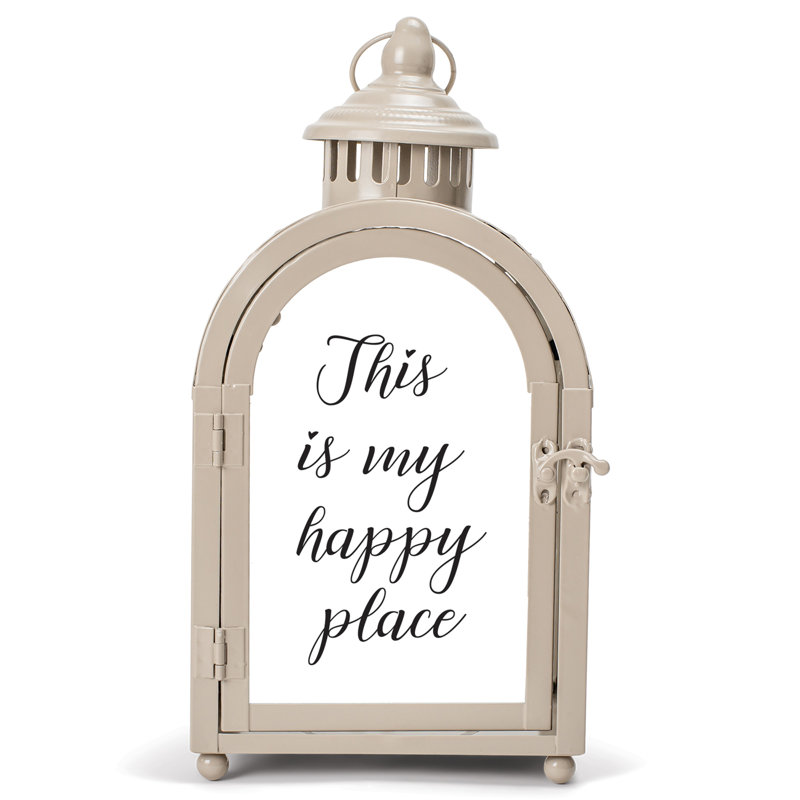 11'' H Tabletop Lantern with Candle Included