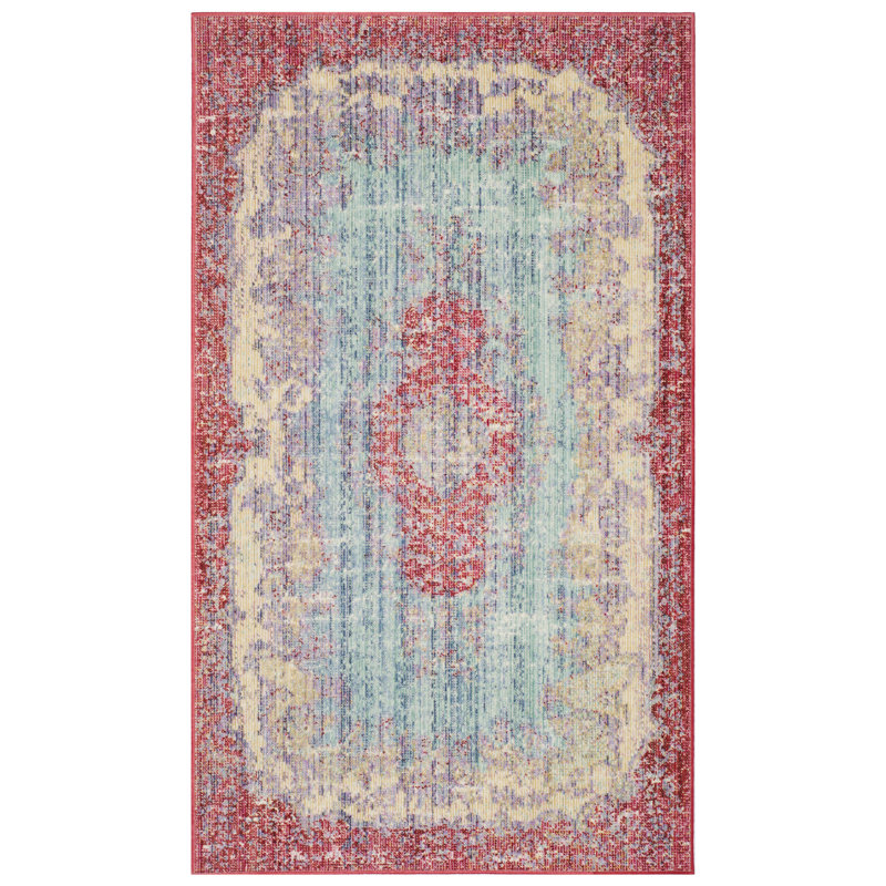 Austinburg Oriental Cotton Area Rug, Rectangle 91 x 152 cm