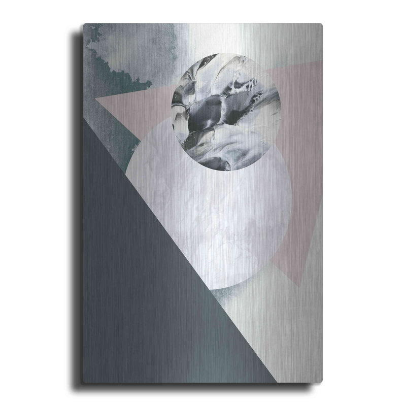 Ivy Bronx «Geologica» par Design Fabrikken, art mural en métal, H 24 po x l 16 po