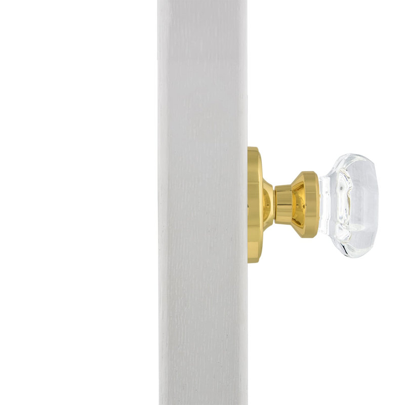 Classic Rosette with Waldorf Door Knob, 2-3/8”, Polished Brass