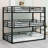 Metal Triple Bunk Bed With Guardrails-1987933150-1987933149