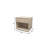 24" Natural Solid Wood One Drawer Nightstand