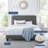 Celine Channel Tufted Performance Velvet Platform Bed-1029404560-1029404585