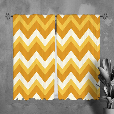 Paire de rideaux obscurcissant en polyester Mykesha