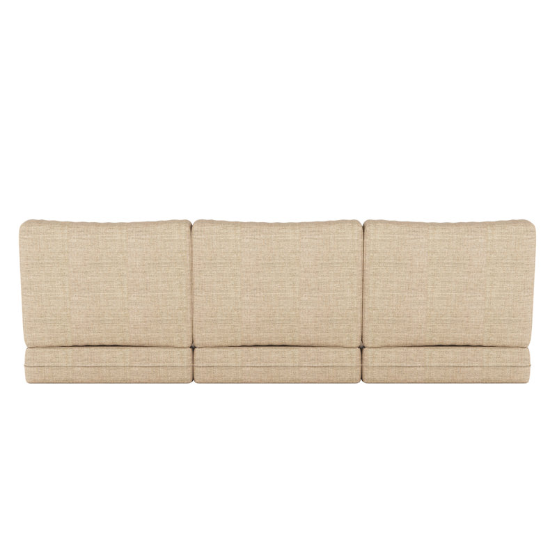 Sunbrella® Outdoor Sofa Seat / Back Cushion, Cast Ash Sunbrella® Plainweave