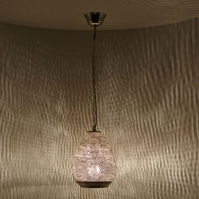 Sacco 1 - Light Silver Single Pendant