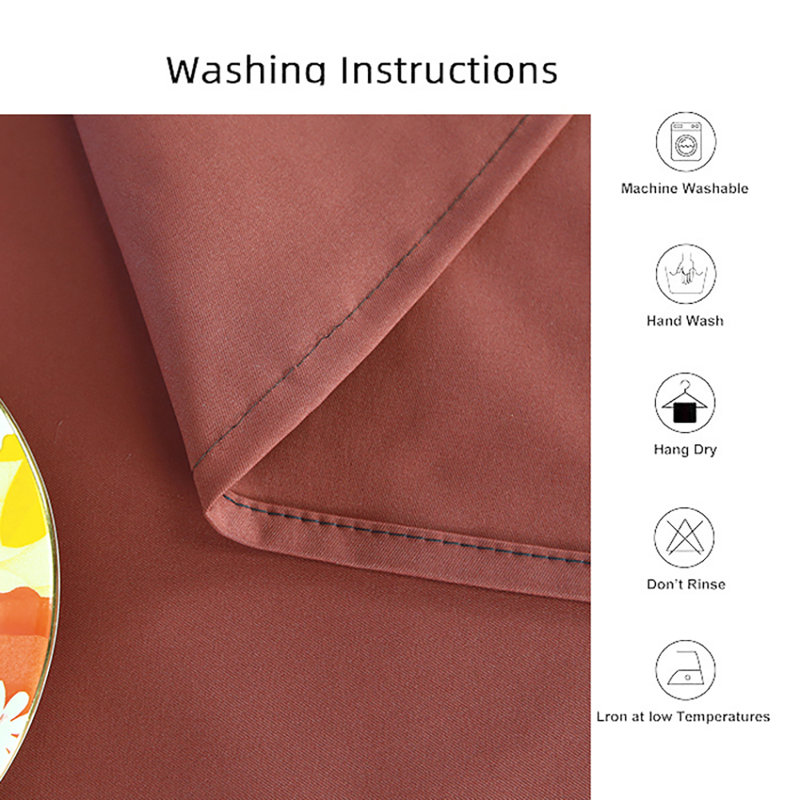 Nappe l 54 po x L 120 po - brun rougeâtre imperméable et infroissable pour l'intérieur et l'extérieur, L 54 po x L 120 po