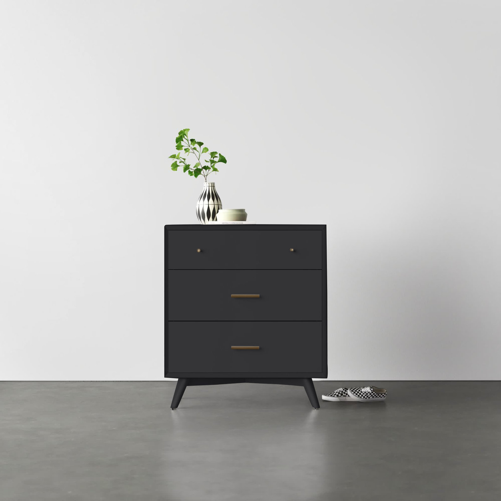 Williams 32" Mahogany Dresser, Black