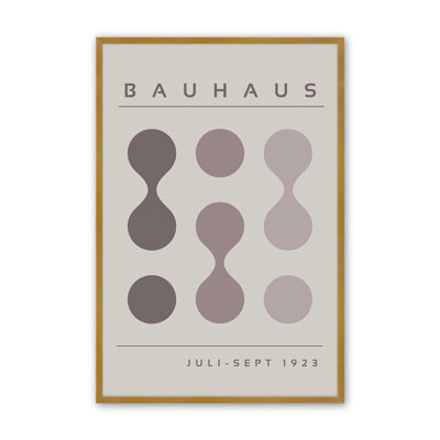 Warm Bauhaus Flow I, impression dans un cadre