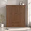 Armoire penderie 4 portes avec 2 tiroirs-1211107711