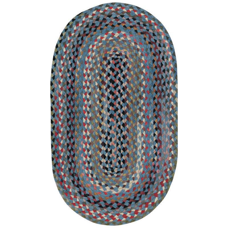 Jameown Wool Indoor Rug, Oval 36" x 60"